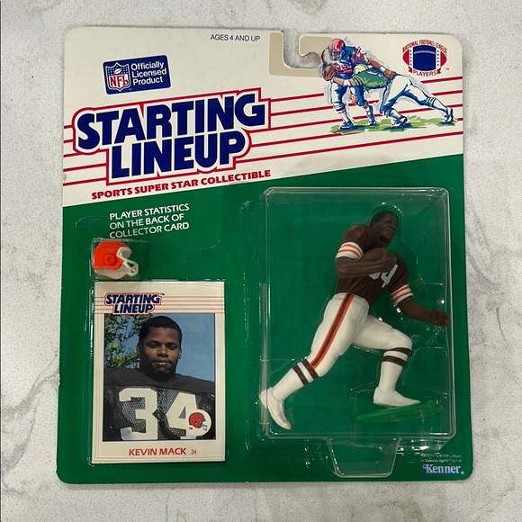1988 Starting Lineup SLU KEVIN MACK CLEVELAND BROWNS